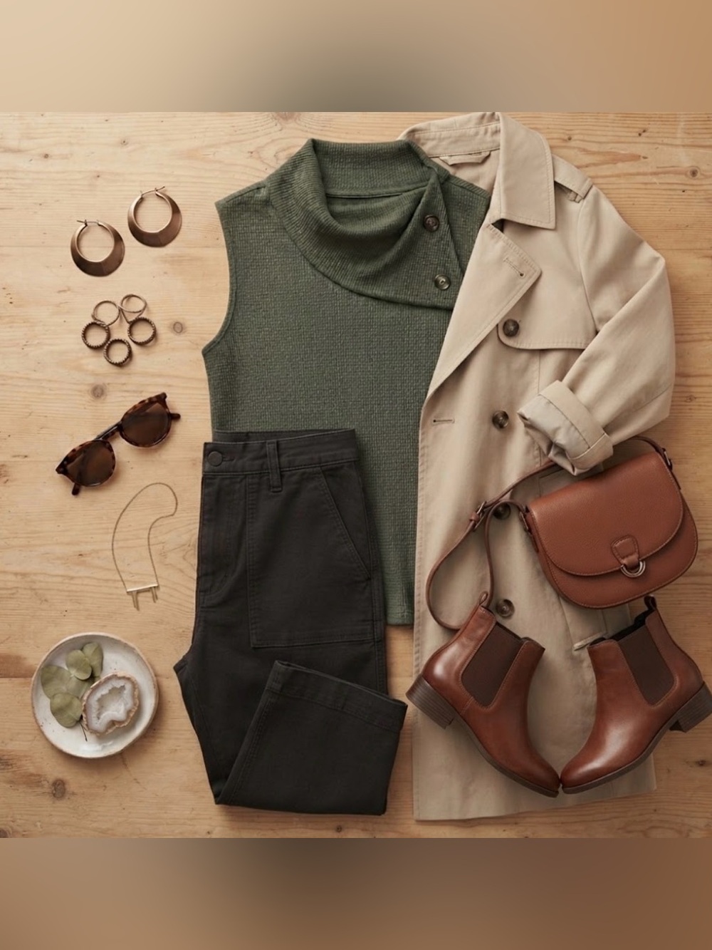 Sleeveless Top with Button Detail | Size M | Selling Sunset Alanna Gold Core